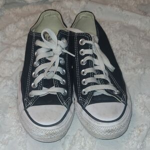 Stylish Black and White Canvas Sneakers